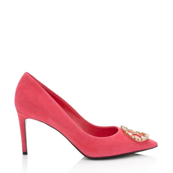 Louis Vuitton Suede Crystal Madeleine Pumps - Size 9 / 39 - Picture 1 of 8